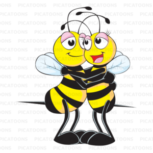 Bees Hugging