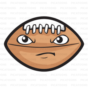 Angry Rugby ball