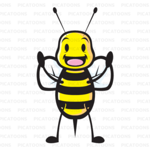 Happy Yellow Bee